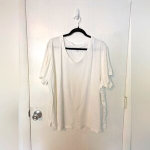 EUC J. Jill 4x White Pima Cotton Tee
